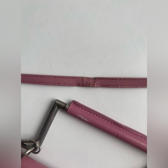 Sam Edelman Mia Half Moon Faux Leather Crossbody Bag Pink - Picture 11 of 13